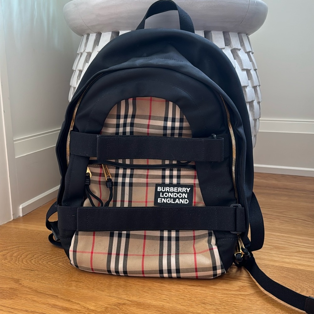 Burberry Large Vintage Check Panel Nevis Backpack